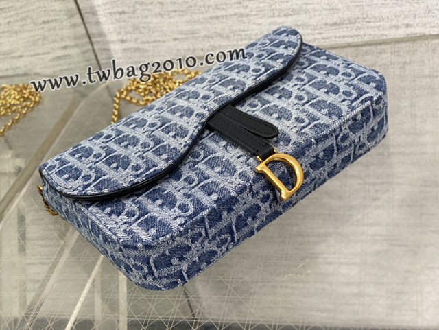 Dior专柜新款迪奥高仿原单马鞍链条手袋系列woc链条包 djfk1565